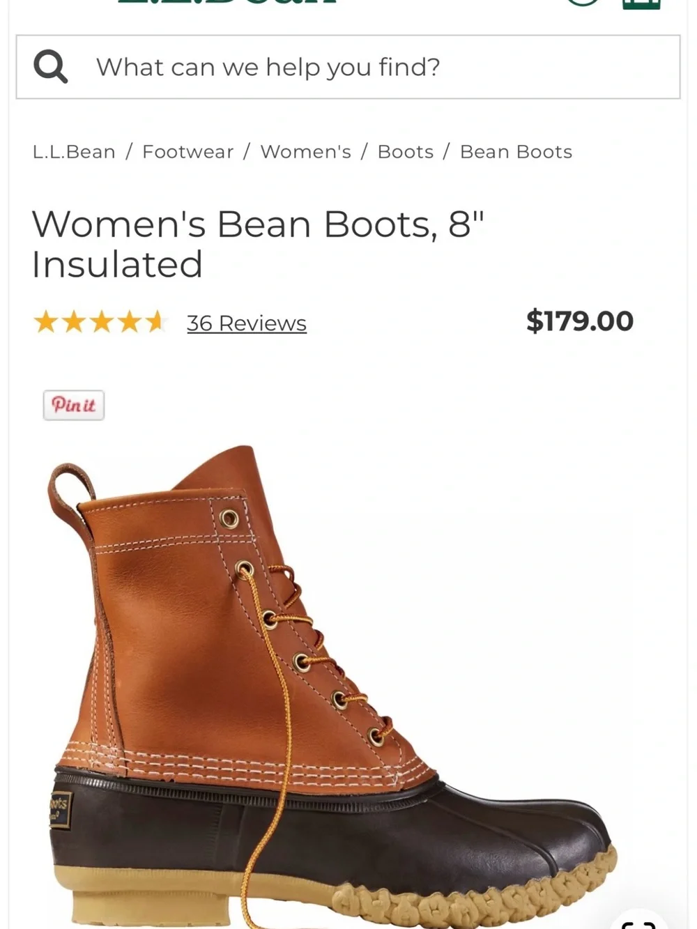 Women’s Two-Tone Leather & Rubber Duck Boot - LL Bean